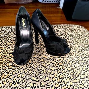 Black Platform YSL Heels